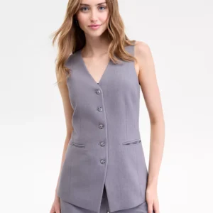 Petite Women's Long-Line Vest