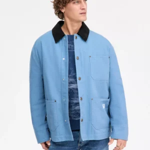 HUGO by Men's Brams Contrast-Collar Flannel-Lined Jacket