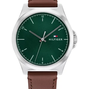 Men's Quartz Brown Leather Watch 43mm