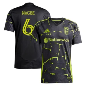 Men's Darlington Nagbe Black Columbus Crew 2025 The Goosebumps Kit Replica Player Jersey