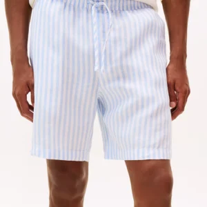 Men's 7" Stripe Linen Shorts