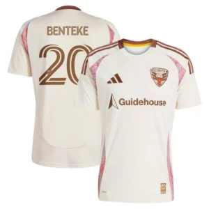 Men's Christian Benteke Natural D.C. United 2025 the Soul Kit Replica Player Jersey