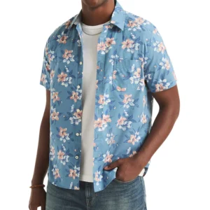 Men's Printed Short-Sleeve Shirt