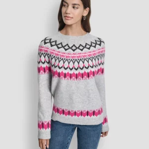 Women's Fair Isle Crewneck Raglan Sweater