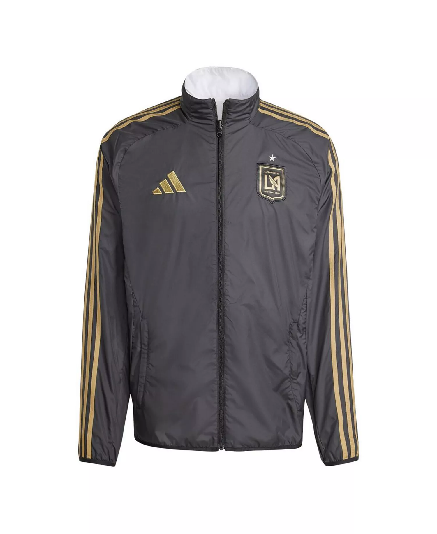 mni-02a5c531aa3cb6c3429976c872a634b8 Men's Black/White LAFC 2025 Anthem Reversible Full-Zip Jacket
