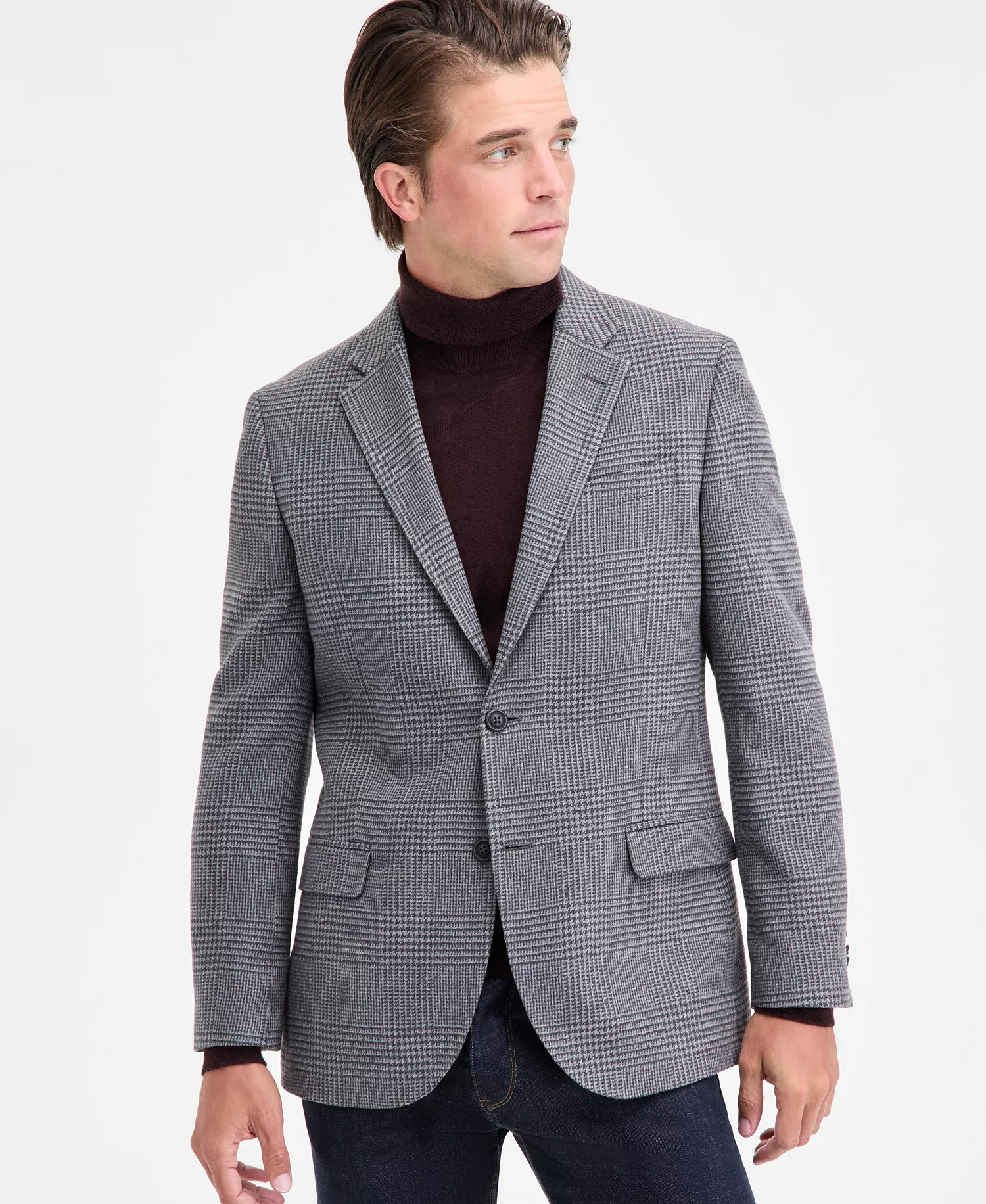mni-02c88d473bfe32d98fab919ba834e98e Men's Modern-Fit Tweed Patterned Sport Coat — изображение 4