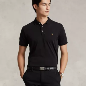 Men’s Slim-Fit Soft Cotton Polo Shirt
