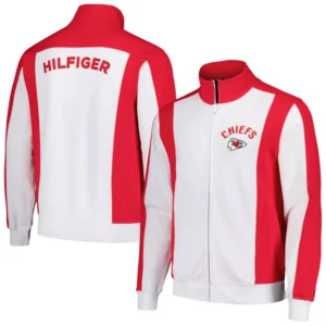 Men's White/Red Kansas City Chiefs Nolan Full-Zip Track Jacket