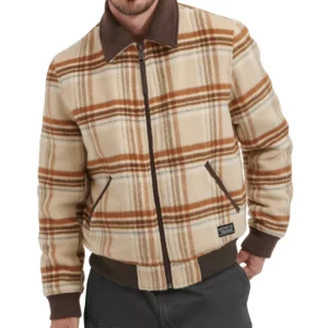 Men's Zip Corduroy-Collar Jacket