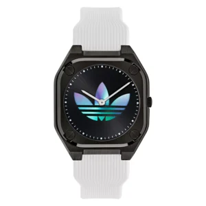 Unisex Analog White Silicone Watch, 39mm