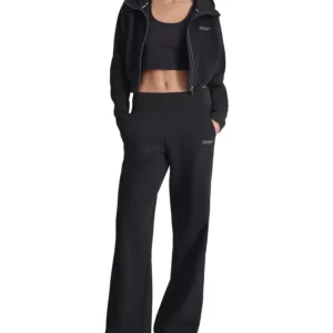 Women's Studded-Logo Wide-Leg Pants