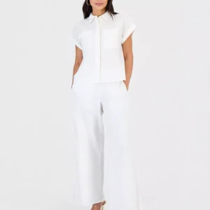 Petite High-Rise Pull-On Wide-Leg Pants, Created for Macy's