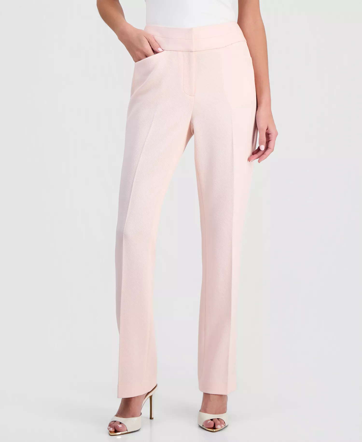 mni-06339d6cc36ac6425bebde37a35f252e Women's Twill Flat-Front Straight-Leg Pants — изображение 5