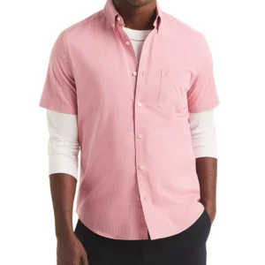 Men's Classic-Fit Short-Sleeve Check Shirt