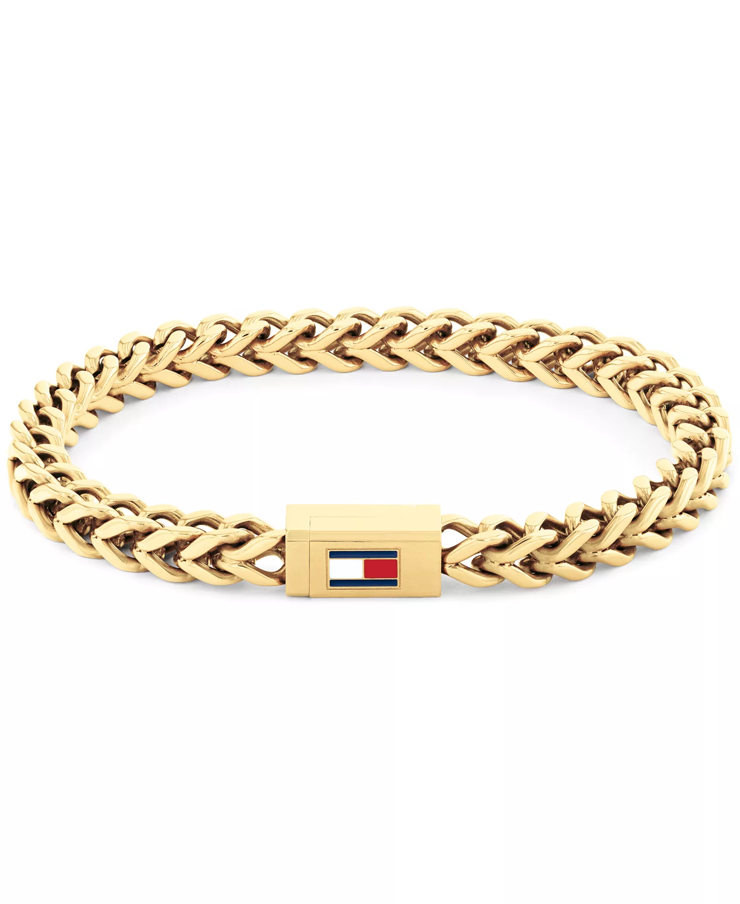 mni-081779c06166db9980e9adfc41b598cb Men's Gold-Plated Stainless Steel Braided Bracelet