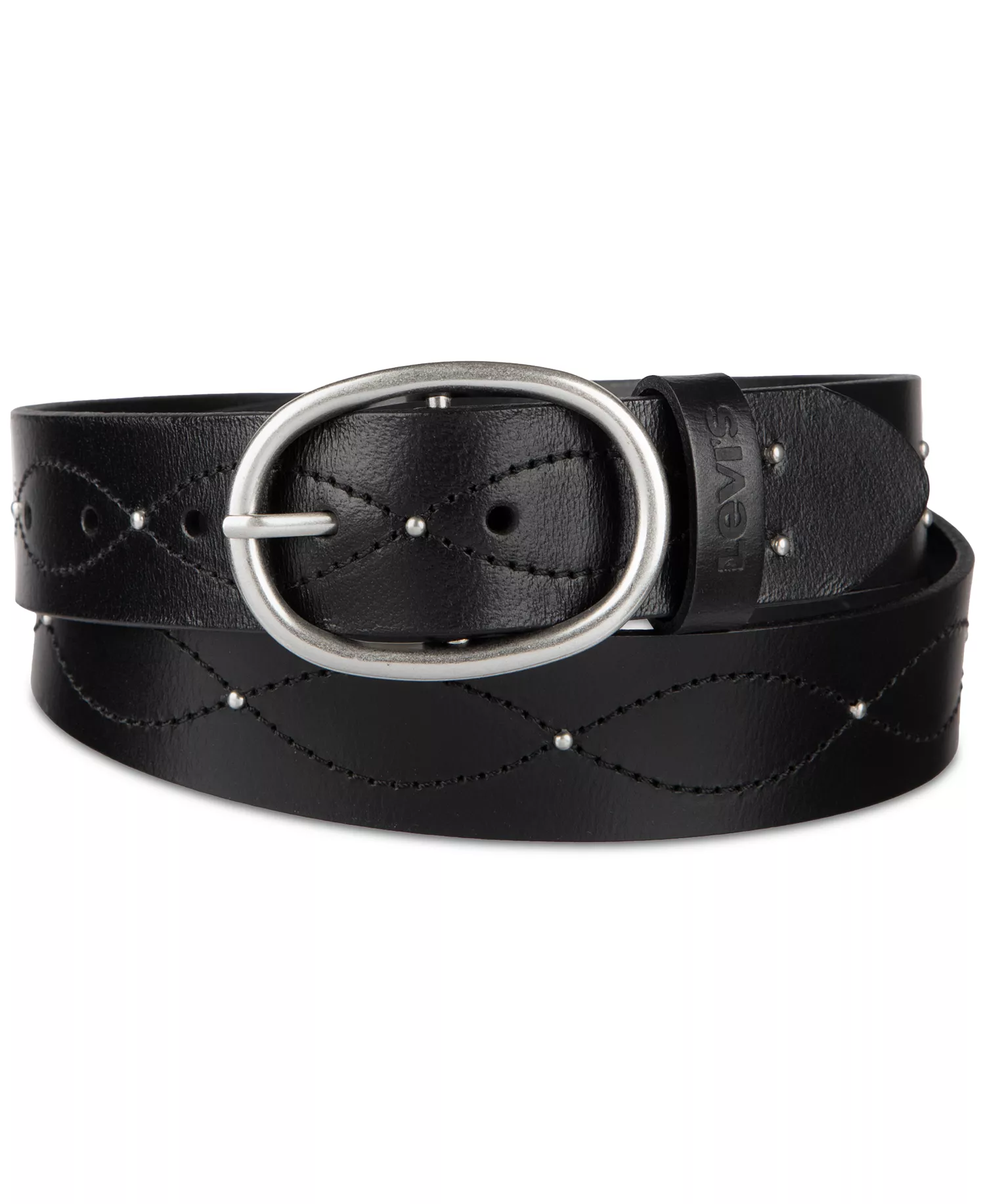 mni-087a558d2b73a9cdf288ca223bad2334 Western Stitched & Studded Leather Belt