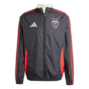 Men's Black/White D.C. United 2025 Anthem Reversible Full-Zip Jacket
