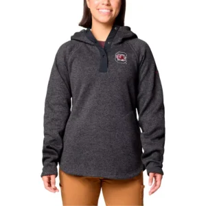 Women's Black South Carolina Gamecocks Sweater Weather Raglan Pullover Hoodie