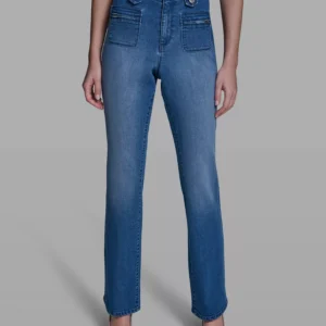 Women's Mid-Rise Straight Leg Jeans