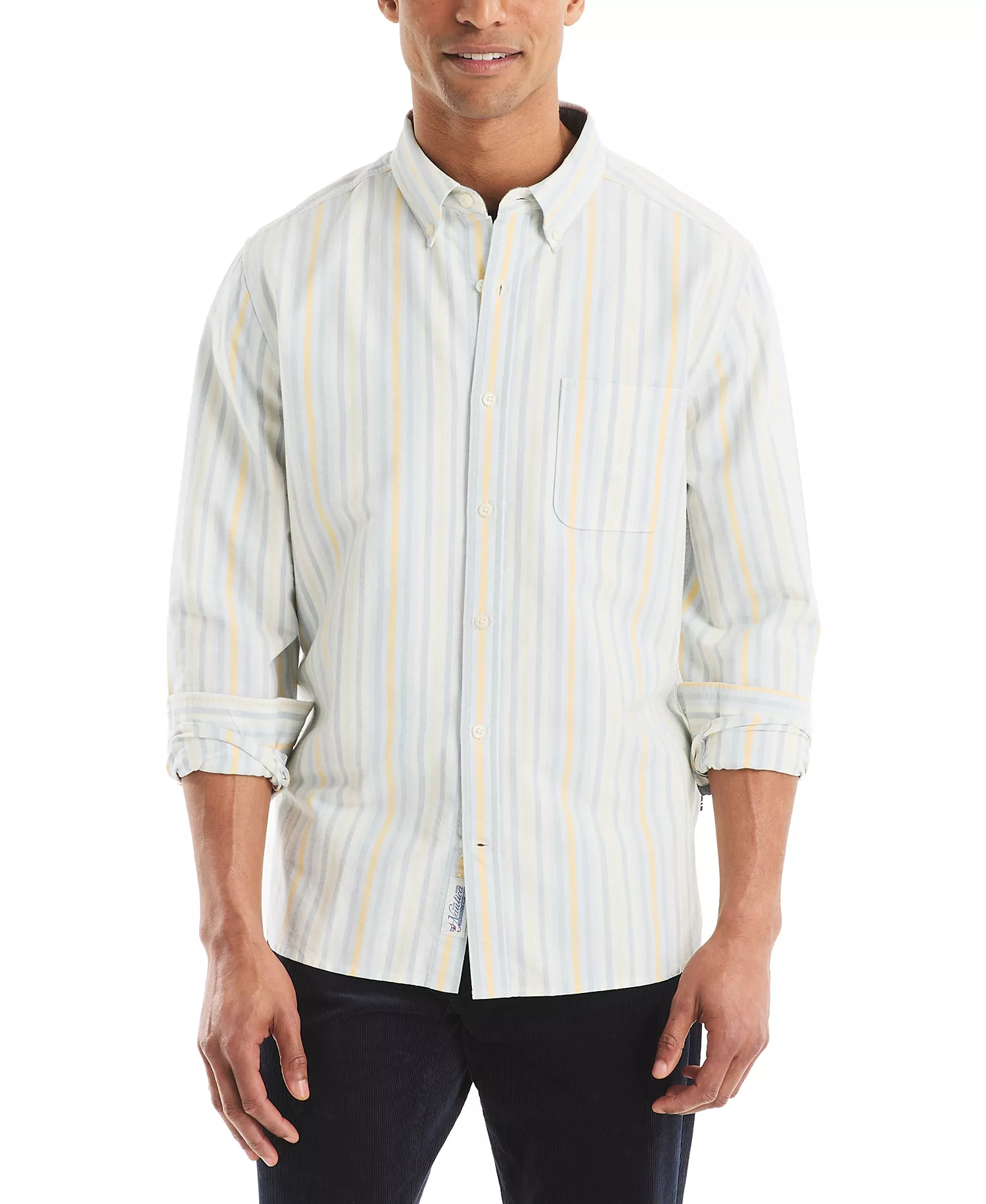 mni-0b28f3393e2dbf9115241ad6d7688467 Men's Long Sleeve Button-Down Shirt