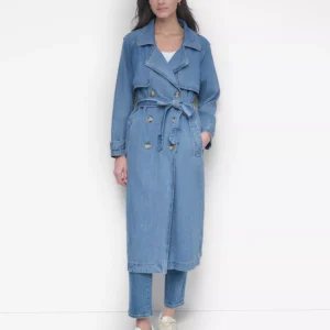 Women's Storm Flap Denim Trench Coat