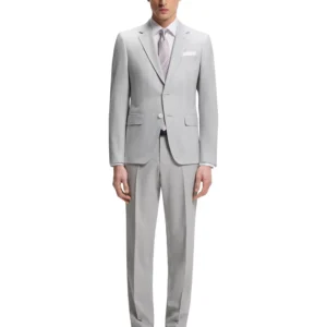 BOSS by Men's Micro-Patterned 2-Piece Slim-Fit Suit