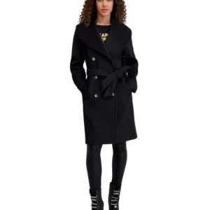 Women's Double-Breasted Belted Coat