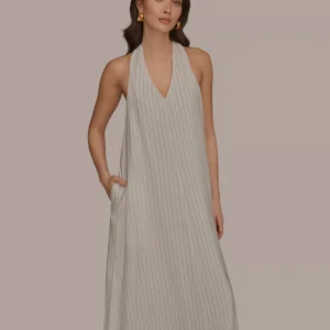 Women's V-Neck Midi Dress
