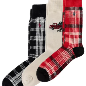 Men's 3-Pack Truck Shirting Plaids Socks Giftbox