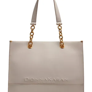 Merino Leather Chain Tote Bag