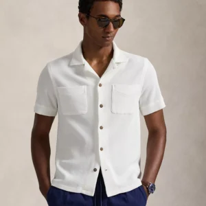 Men's Waffle-Knit Short-Sleeve Shirt