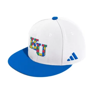 Men's White Kansas Jayhawks On-Field Fitted Baseball Hat