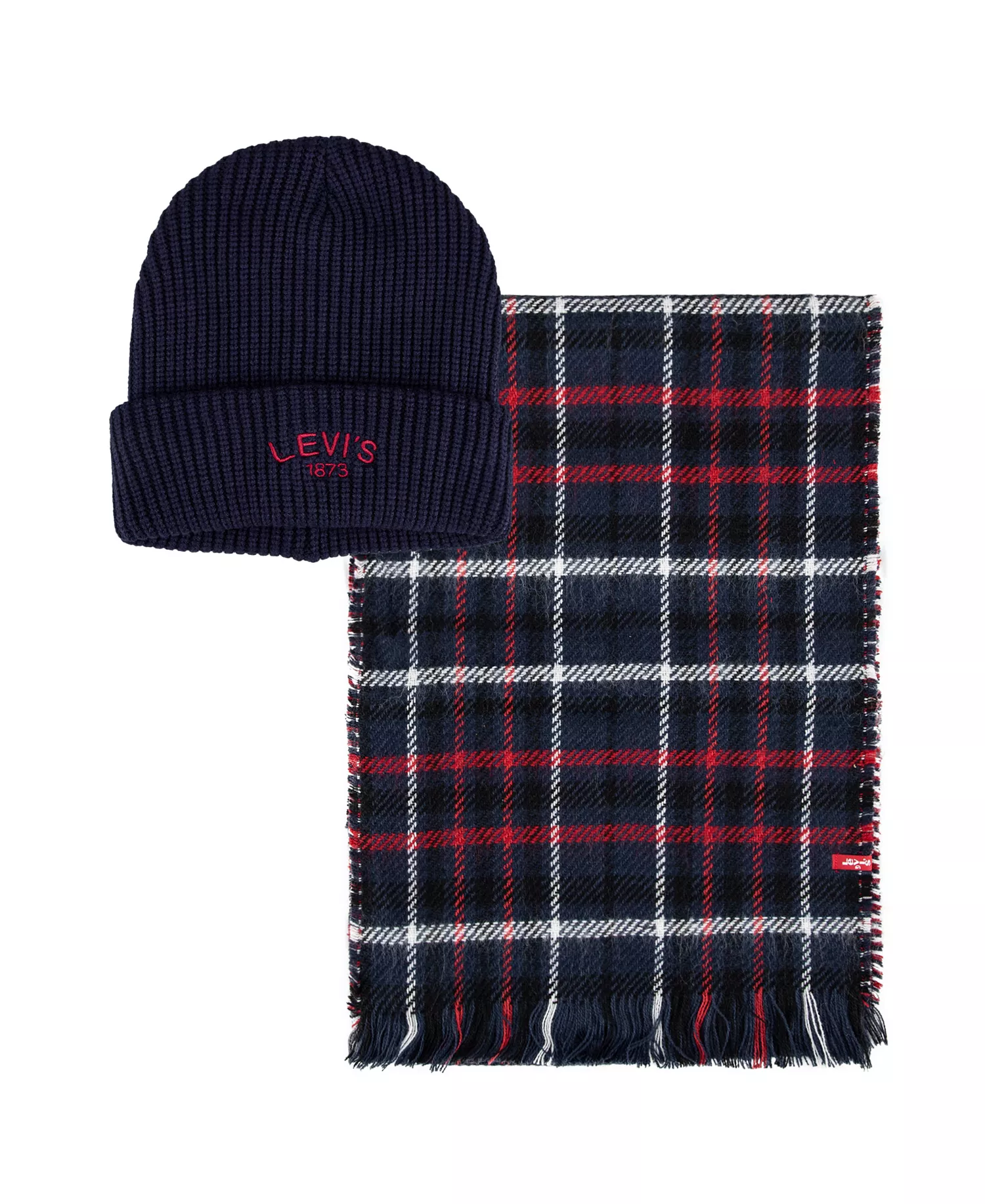 mni-0f7d172bd52c281e4f381369f6b4a554 Men's 2-Piece Beanie and Scarf Set