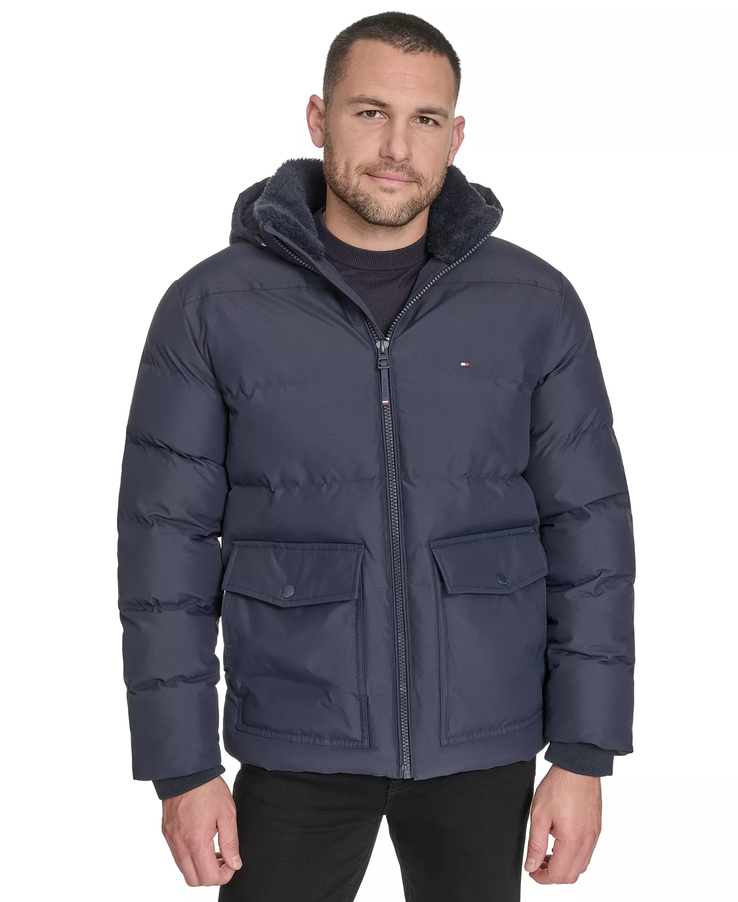 mni-10fbd0599dab1f5e1a6c3a25d4934412 Men's Two Pocket Hooded Puffer Jacket — изображение 3