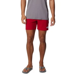 Men's Cardinal Arkansas Razorbacks PFG Terminal Roamer Omni-Shade Stretch Shorts
