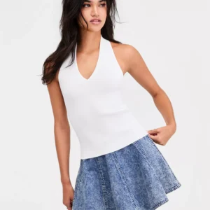 Women's Ribbed Halter Top, Macy's Exclusive