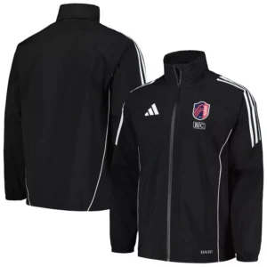 Men's Black St. Louis City SC Tiro 24 Full-Zip Hoodie Rain Jacket