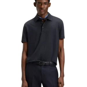 BECKHAM x BOSS Men's Linen Regular-Fit Polo Shirt