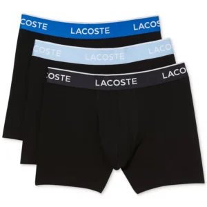 Men's Cotton Stretch Color Waistband Boxer Briefs, 3-Pack