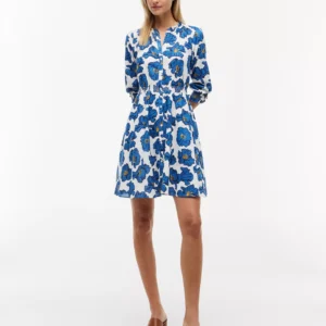 Women's Pin Tuck Cambric Shirt Dress