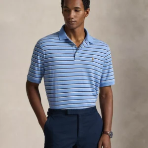Men's Short-Sleeve Classic-Fit Striped Polo Shirt