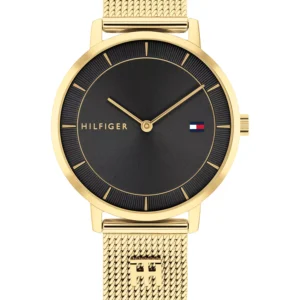 Women's Quartz Gold-Tone Stainless Steel Mesh Bracelet Watch 35mm