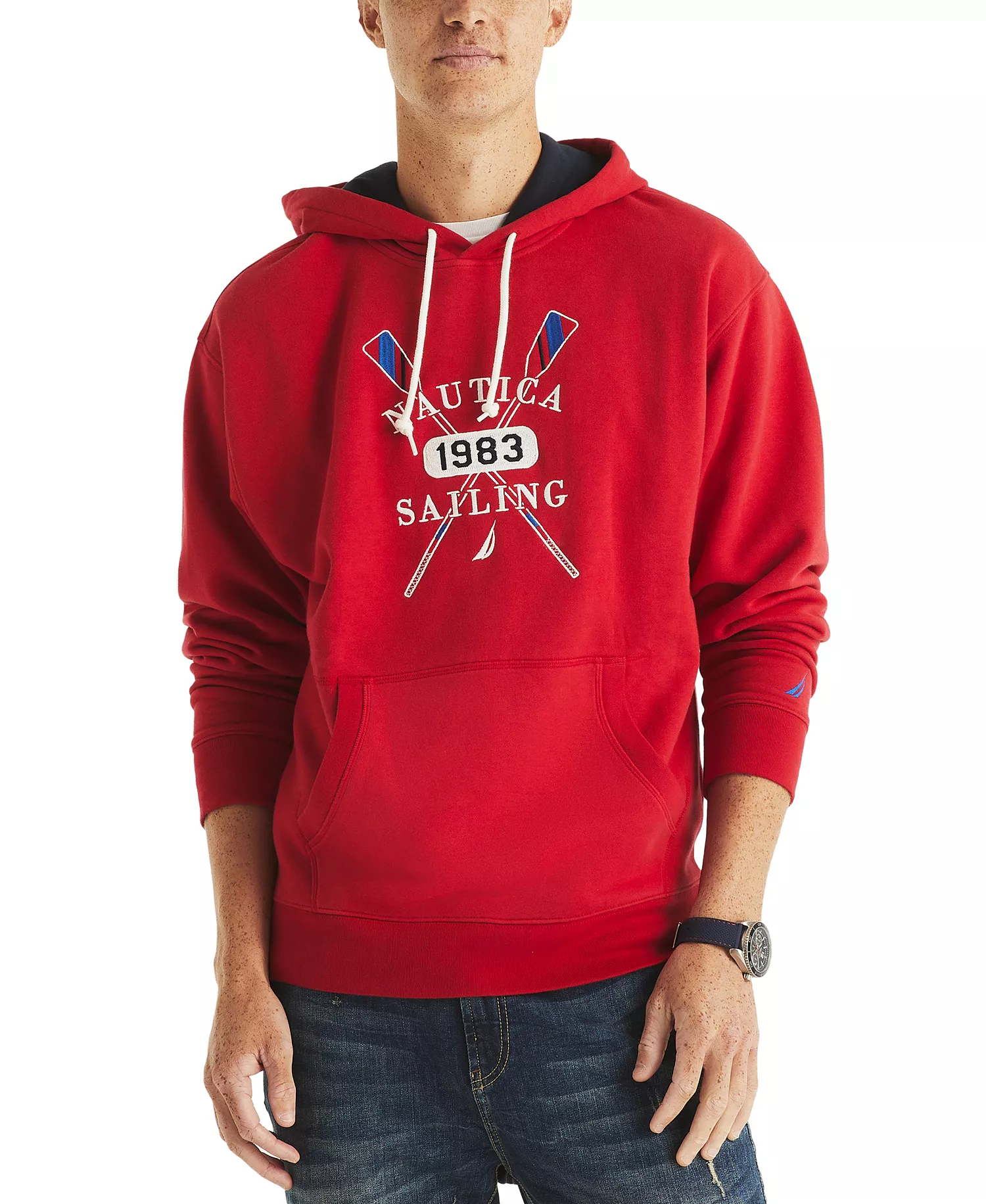 mni-151f2abc9a2c543ffa9d8971f609b130 Men's Pullover Logo Graphic Hoodie — изображение 4