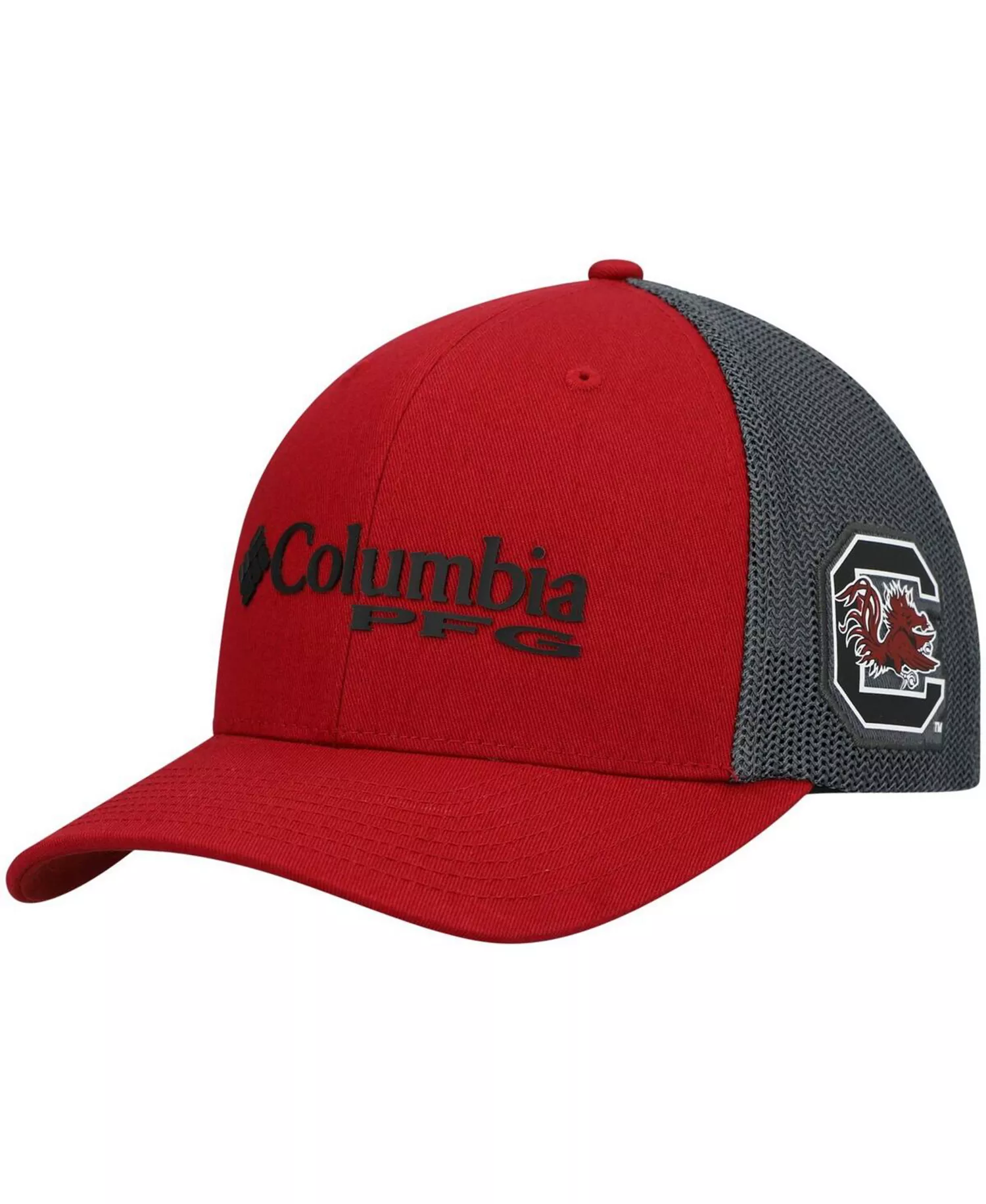 mni-15acf929d76bf0a9fa90ee6fb6f448fd Men's Garnet and Charcoal South Carolina Gamecocks PFG Snapback Hat