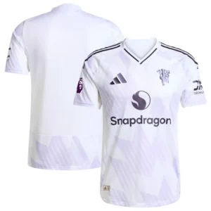 Men's White Manchester United 2025/26 Away Authentic Jersey