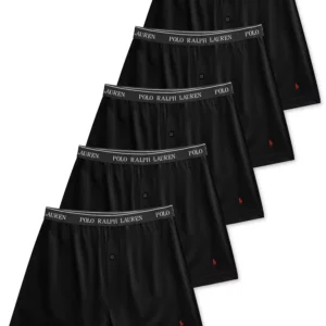 Men's 5-Pack Classic-Fit Cotton Knit Boxers