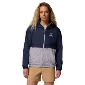 Women's Navy/Gray Dallas Cowboys Spire Hoodie Windbreaker Jacket
