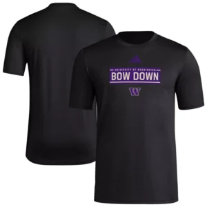 Men's Black Washington Huskies Locker Slogan Pre-Game T-Shirt