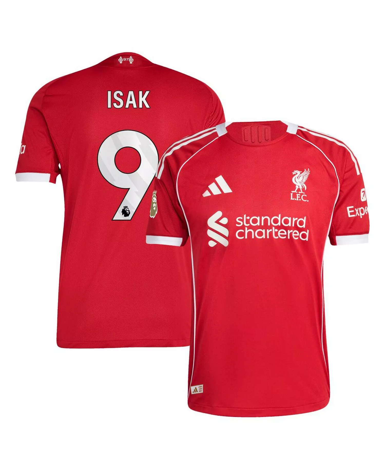 mni-177e3df4a5328cdf49241366117801e5 Men's Alexander Isak Red Liverpool 2025/26 Home Authentic Player Jersey