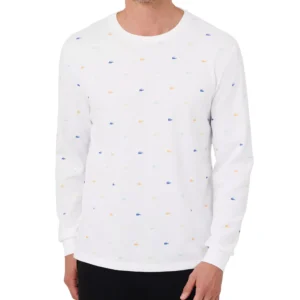 Men's All Over Crocodile Waffle-Knit Thermal Shirt
